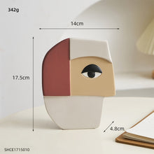 Load image into Gallery viewer, Abstract Art Face Vase
