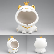 Load image into Gallery viewer, Ceramic Laughing Cat Storage/Astray
