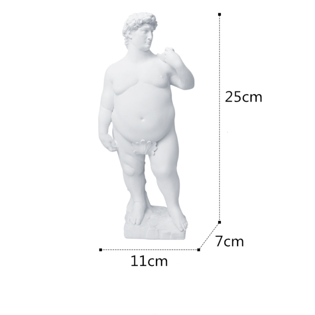 Fat David Sculpture – Arte Attic