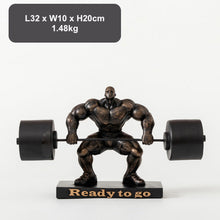 Load image into Gallery viewer, Weightlifting Hercules Decor Statue
